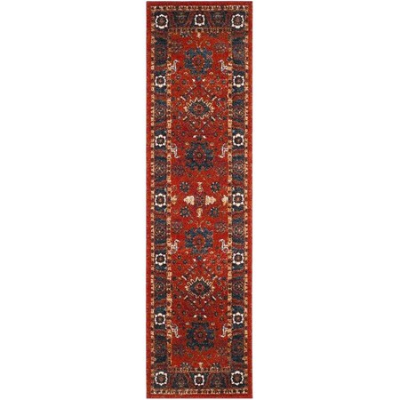 Safavieh 2 ft. 3 in. x 8 ft. Vintage Hamadan Power Loomed Runner RugOrange & Blue VTH214C-28